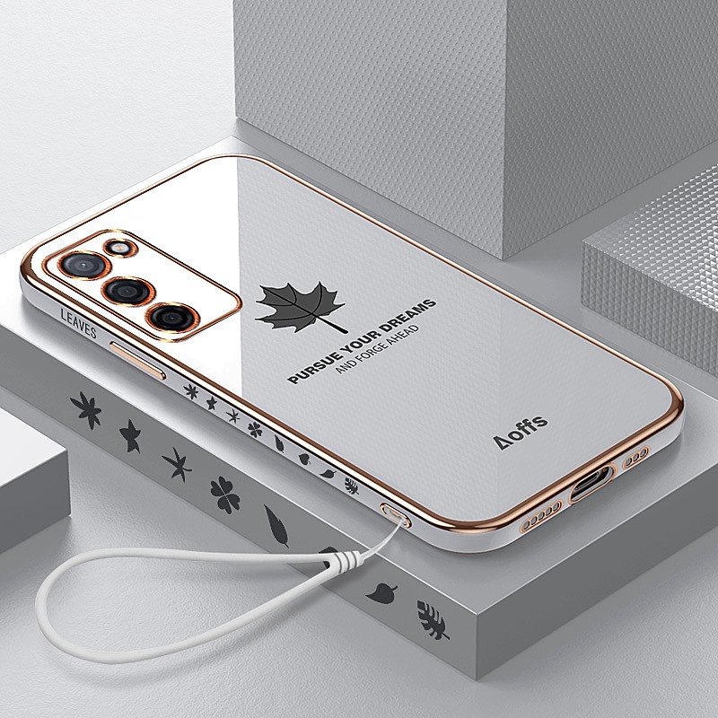 Ốp Điện Thoại Họa Tiết Lá Phong Dành Cho Samsung Galaxy A02S A03 A03S A23 4G A13 A33 A53 A73 5G A23 5G