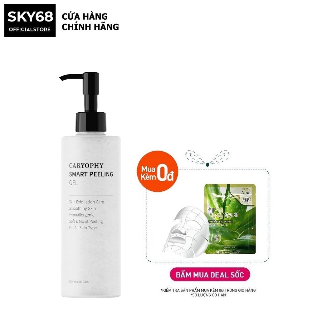 [Mã COSSKY6803 giảm 8% đơn 250k] Gel tẩy tế bào chết thông minh ngăn ngừa mụn Caryophy Smart Peeling Gel 250ml