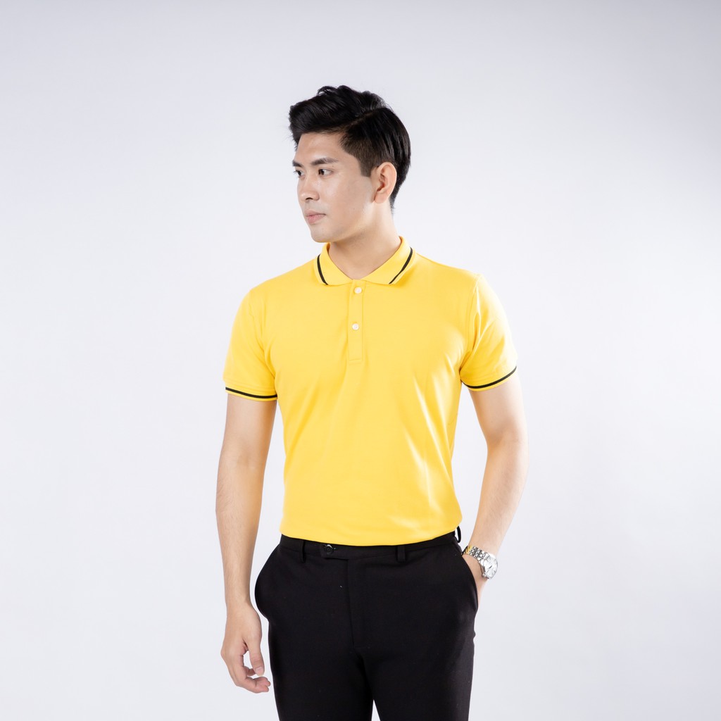 Áo thun nam (Polo) có cổ , tay ngắn thiết kế phối viền cổ và tay | BigBuy360 - bigbuy360.vn
