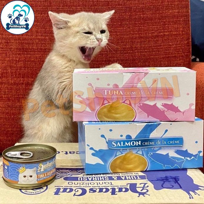 Súp Thưởng Cho Mèo AATAS CAT Thơm Ngon Dưỡng Mượt Lông 16G