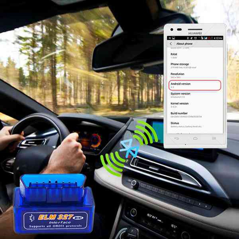 Mới Thiết Bị Chẩn Đoán Lỗi Xe Hơi Obd V1.5 Mini Elm327 Obd2 Bluetooth Obdii 2 Elm 327 Cho Android Windows