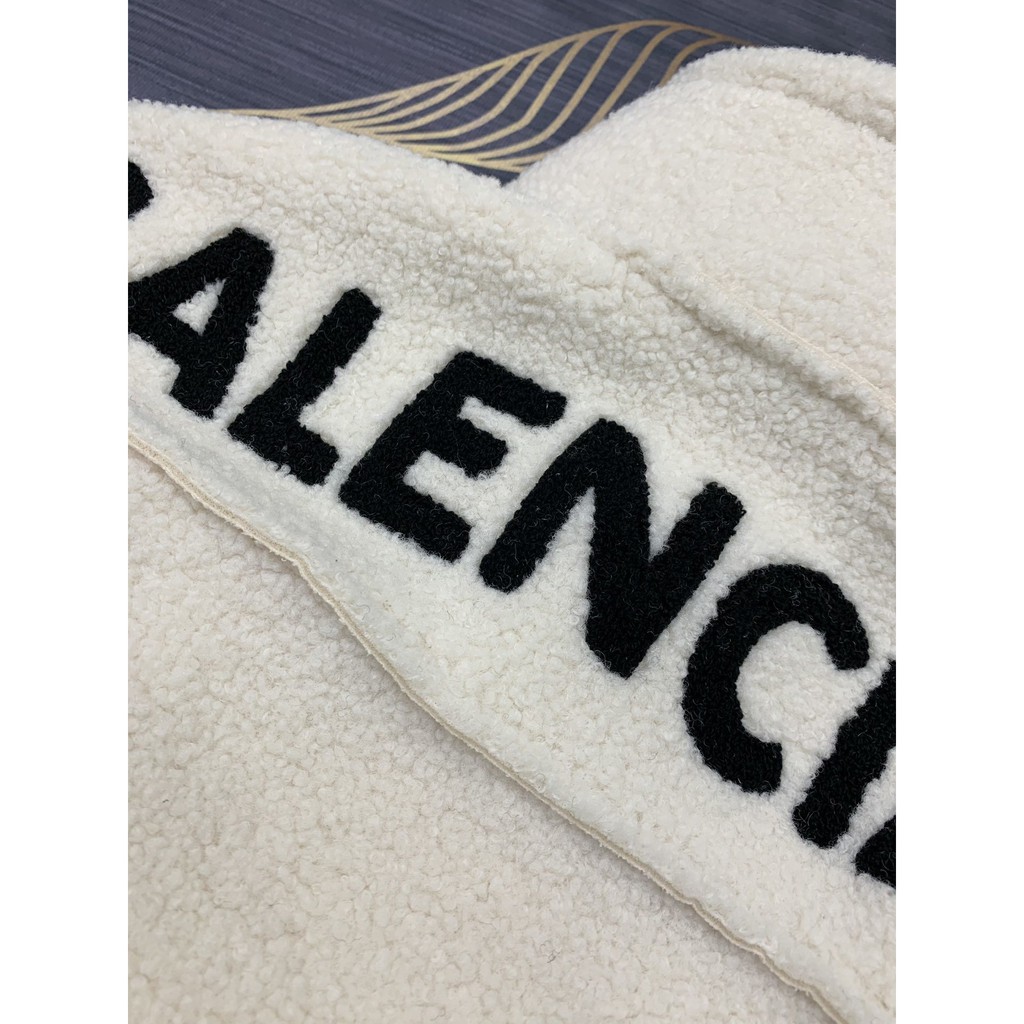 Áo khoác len B@lenciaga shearling jacket ss20