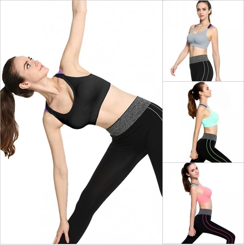 Sport Bra Women Zip Front Yoga Bra Push Up Shockproof Sports Bra Running bra