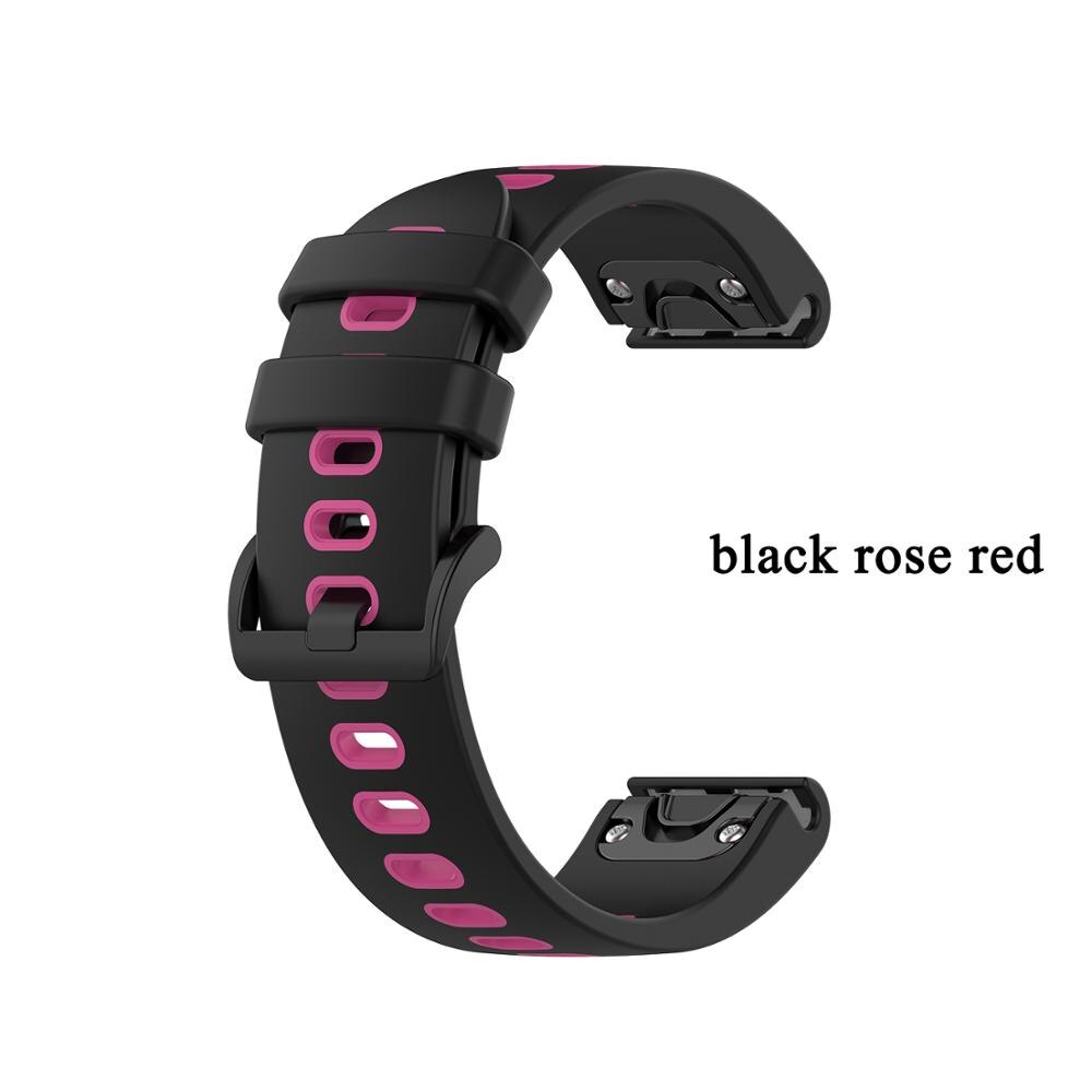 22mm Double Color Soft Silicone Band For Garmin Watch lnstinct Approach S62 S60 Quick Release Easy Fit Leisure Sport Strap Wristband