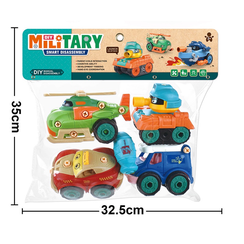 Đồ chơi lắp ráp Zhan Qi Toys mô hình máy bay/ xe tăng độc đáo vui nhộn cho trẻ em DIY