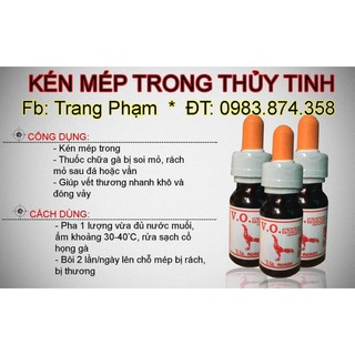 Thuốc kén mép, rách mép cho gà chọi gà tre