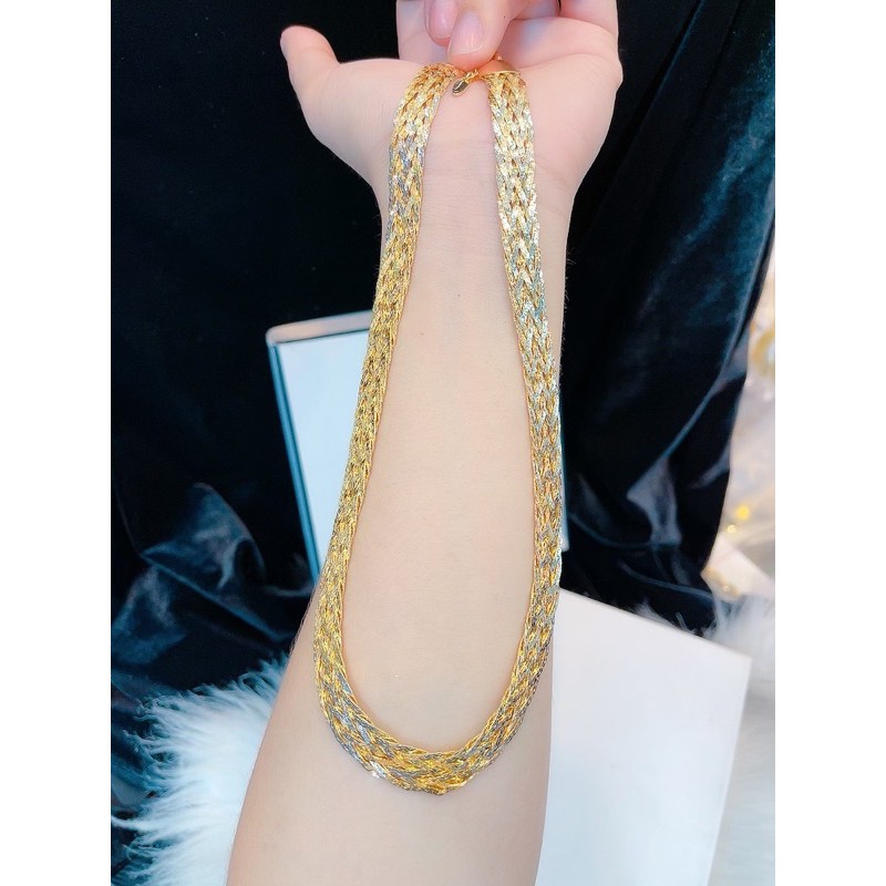 Dây chuyền Italy bính siêu đẹp mạ vàng