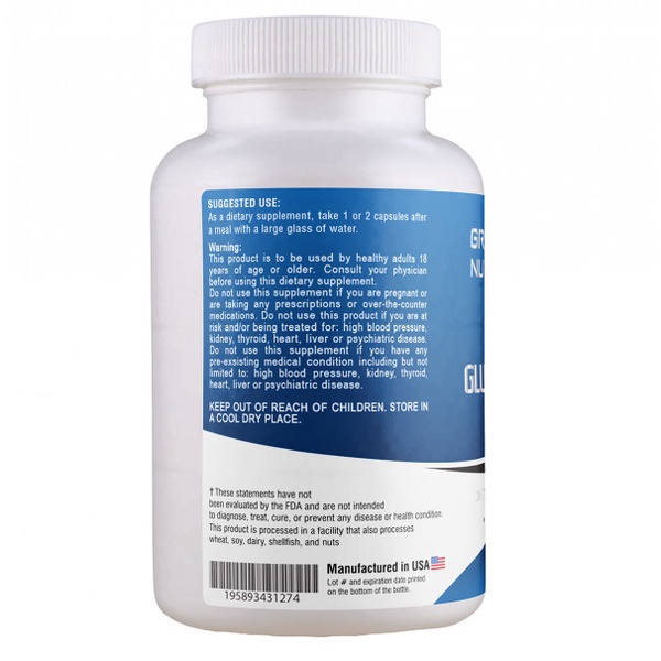 Viên Uống Thải Độc - Trắng Da GRID-IRON NUTRITION GLUTATHIONE - 120viên