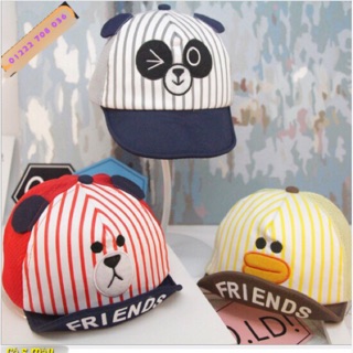 Nón Friends hình thú ( 5 màu)  đáng yêu cho bé từ 6 tháng đến 3 tuổi