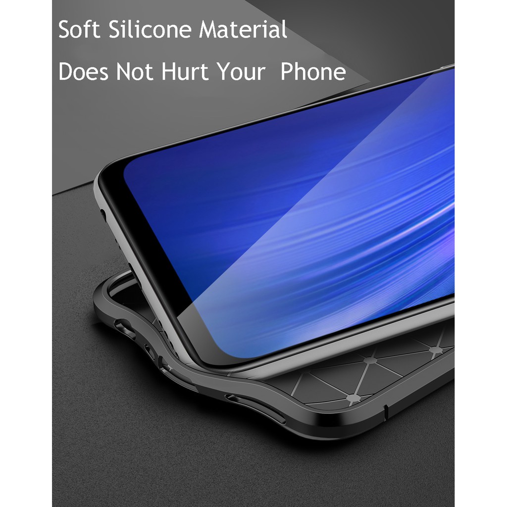 Ốp điện thoại silicon dẻo mỏng nhẹ chống sốc thời trang cho REALME 6/Pro