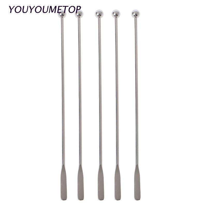 Set 5 Que Khuấy Cà Phê Bằng Thép Không Gỉ 7.5 &quot;