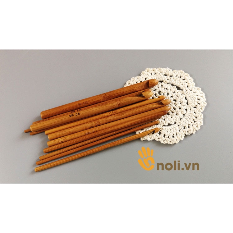 Bộ kim móc cán trúc 12 cây