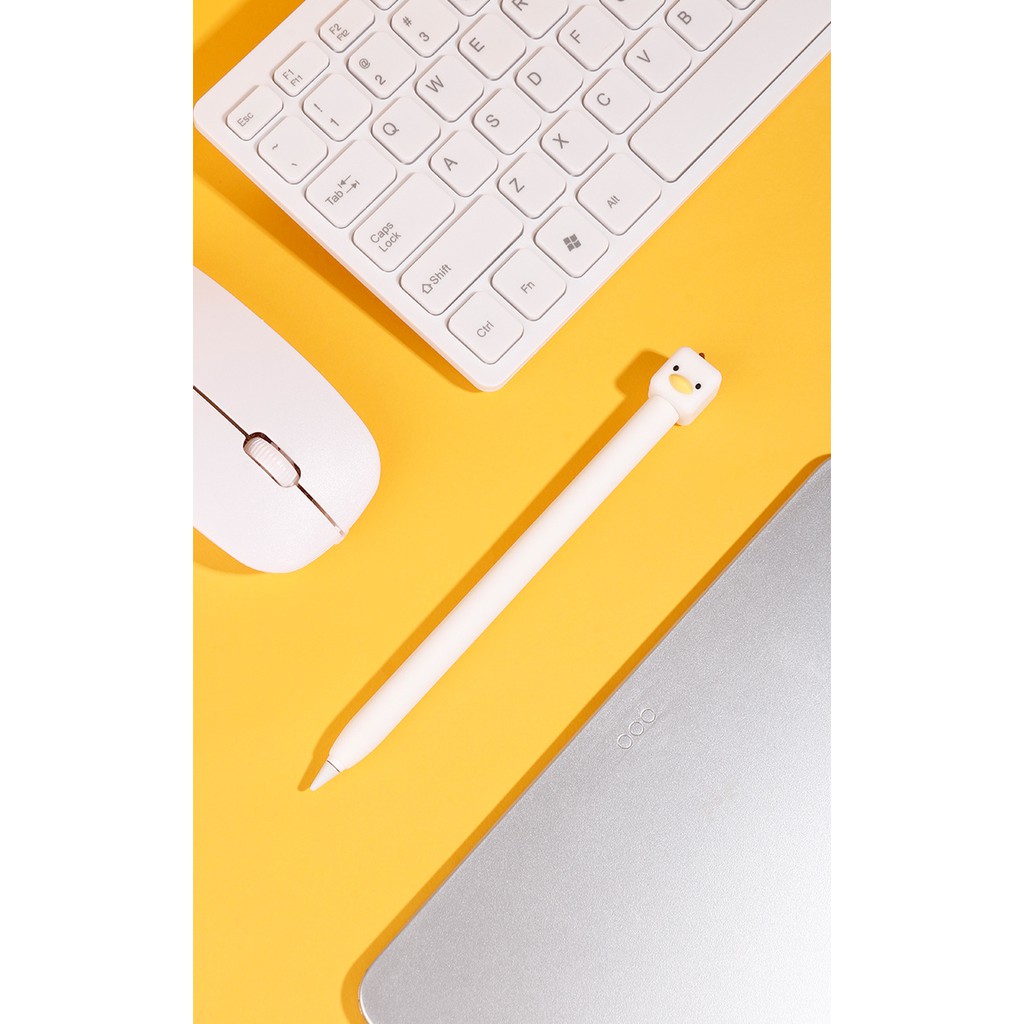 Ốp silicon bảo vệ cho bút Apple Pencil 1/ 2 Hình Chú Vịt Cute Duck