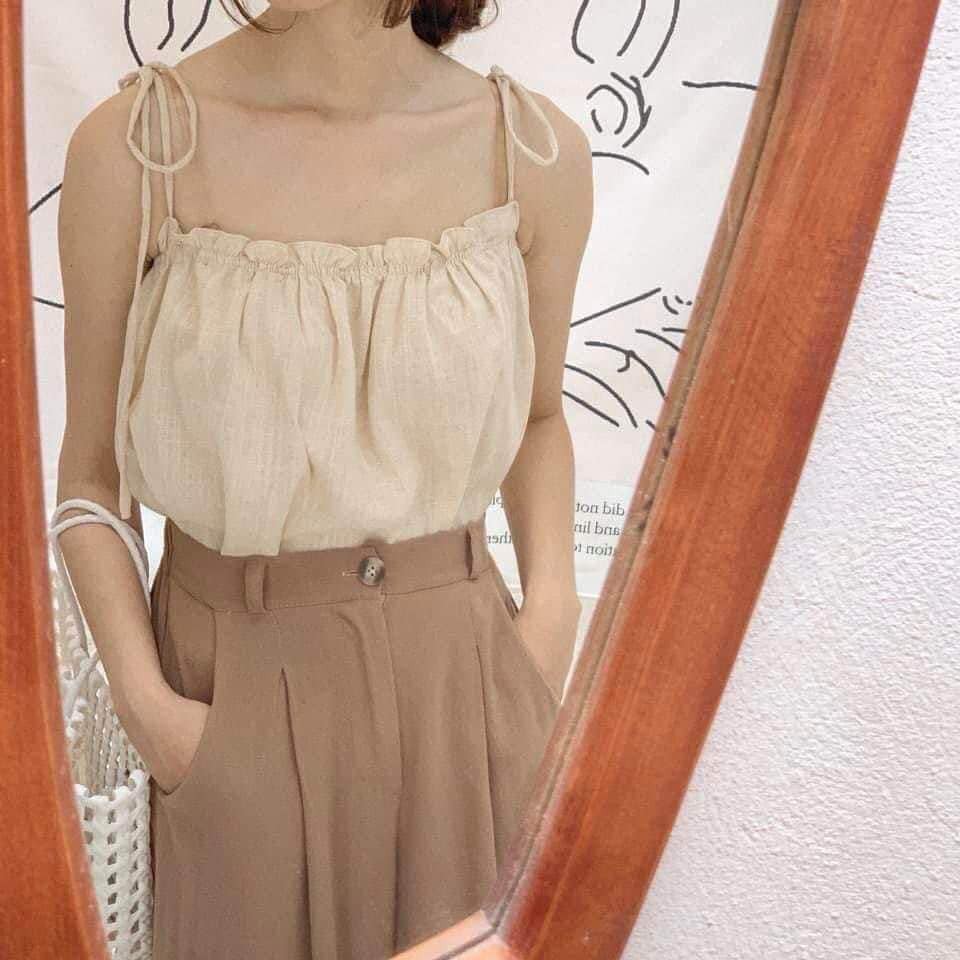 ÁO Croptop🍃FREESHIP🍃áo 2s bo chun đũi vintage nhẹ nhàng mix được mọi đồ | BigBuy360 - bigbuy360.vn