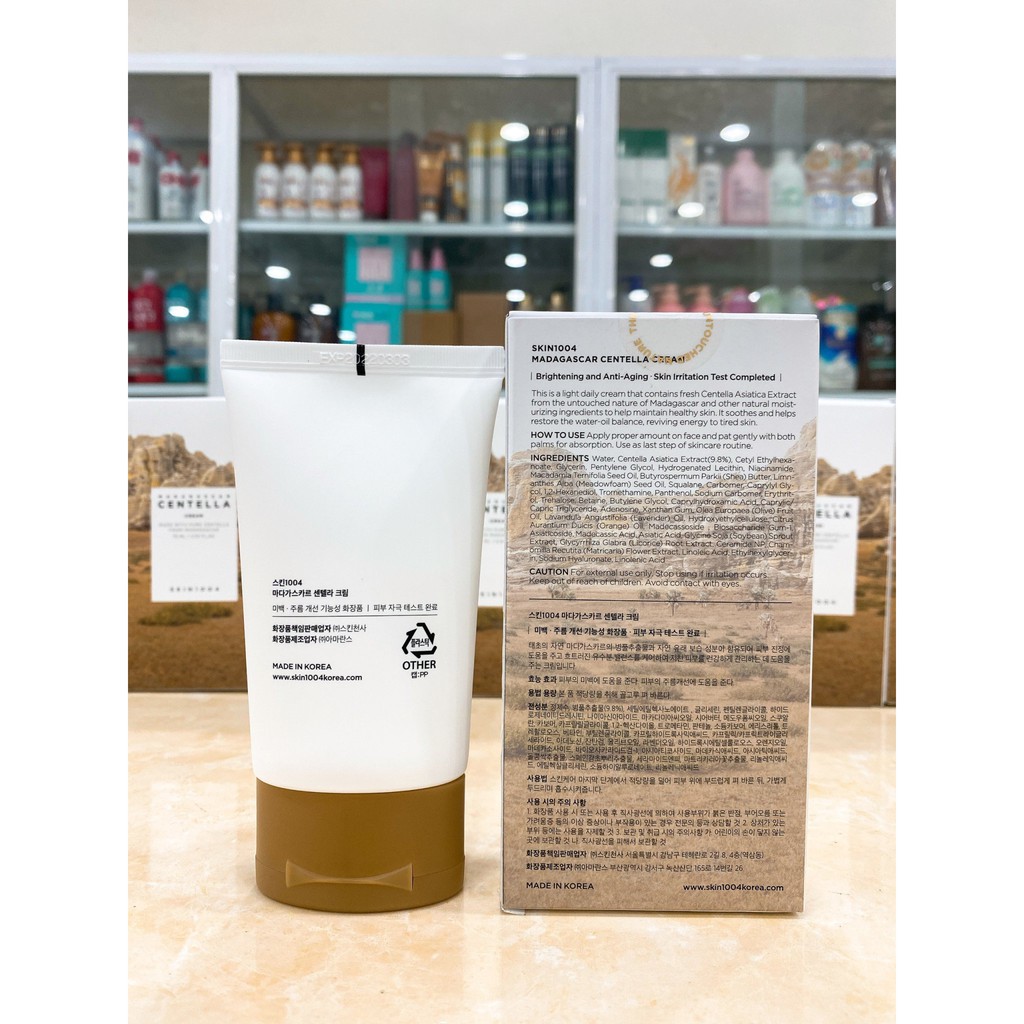 Kem Dưỡng Ẩm Cho Da Mụn Và Nhạy Cảm Skin1004 Madagascar Centella Cream 75ml Hàn Quốc