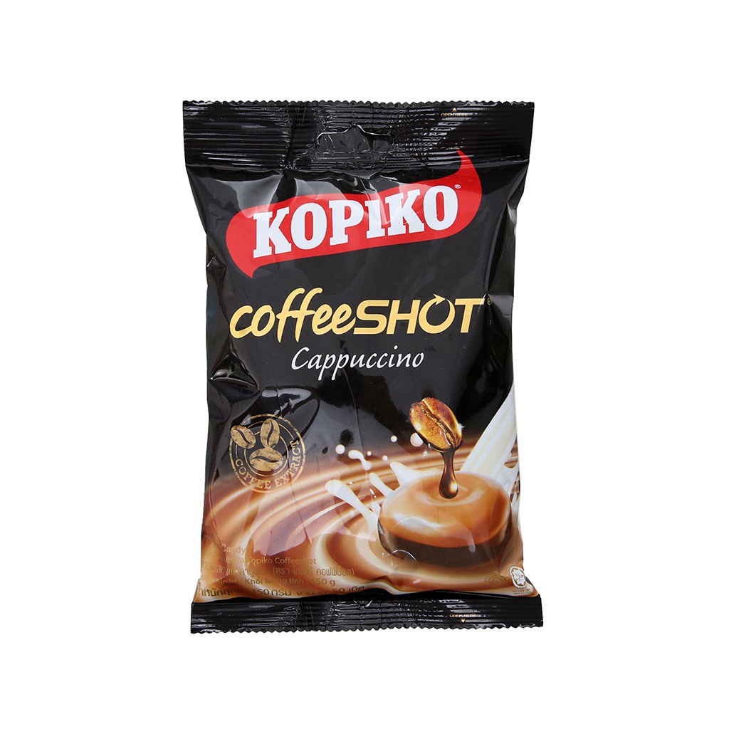 Kẹo Cà Phê Sữa Kopiko Cappuccino Candy (Gói 150g)