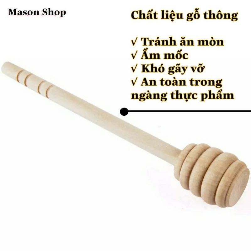 CÂY LẤY/QUE KHUẤY MẬT ONG gỗ thông Nhập khẩu. DỤNG CỤ HỖ TRỢ MÚC MẬT ONG giá sỉ rẻ