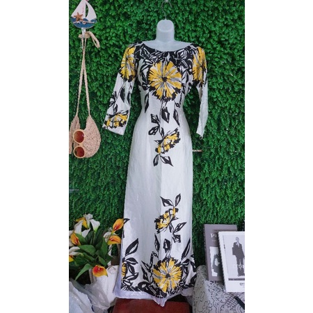 Thanh lý bộ áo dài hoa phi lụa