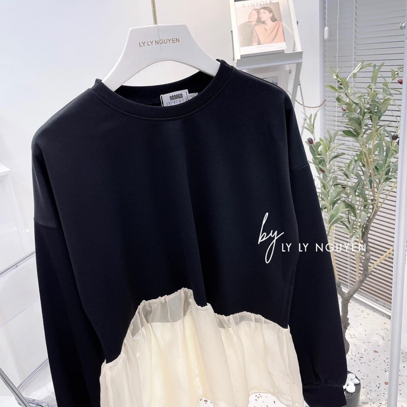 Áo Babydoll Len Tăm phối Ren