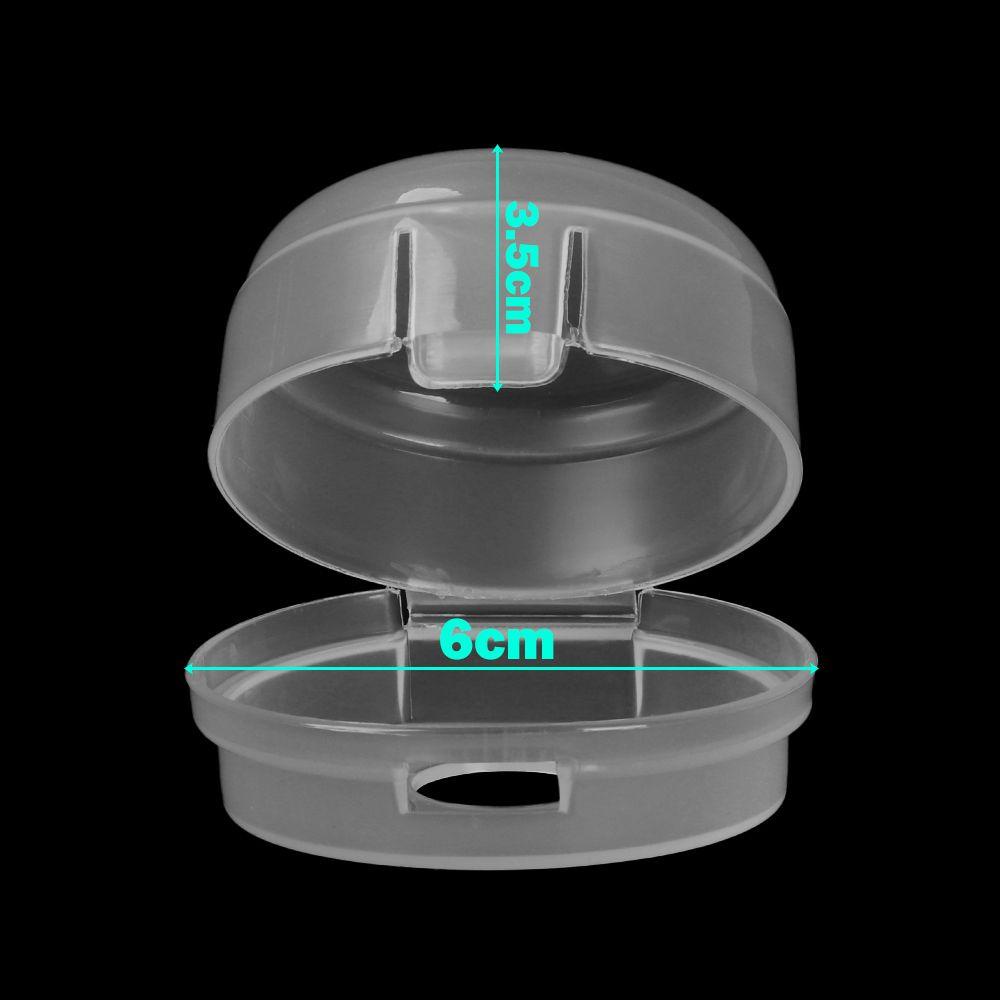 Set 1 / 2 / 4 Nắp Khóa Lò Vi Sóng Bằng Nhựa Trong Suốt An Toàn Cho Bé