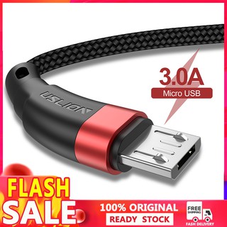 Uslion 1m 3a fast charging micro usb cable for xiaomi redmi samsung cord android micro usb cable