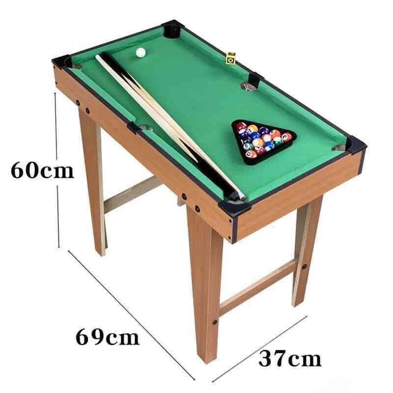 Bàn Bi A MiNi Cỡ Lớn 69X37X60CM Chân Cao - Bàn Bida Mini Bằng Gỗ, Đầy Đủ Phụ Kiện Đồ Chơi Cho Bé Và Người Lớn