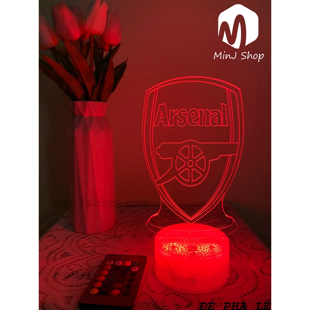 Đèn Ngủ 3D Led Arsenal | MinJ Shop | Đèn Ngủ 3D Arsenal | Đèn Trang Trí & Quà Tặng Độc Đáo