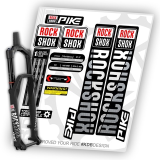 Decal dán xe đạp rockshox pike klaten