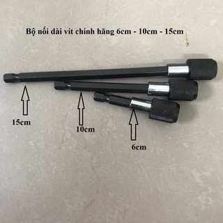 Bộ đầu nối dài mũi vít cho khoan điện,khoan pin và máy bắn vít dài 6-10-15cm