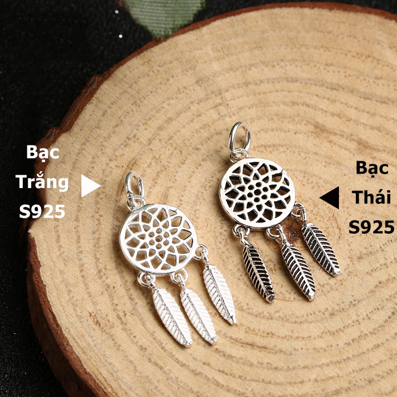 Charm bạc móc treo Dream Catcher lưới giấc mơ DIY - Charm Bạc 925 - Mã CB315 CA121