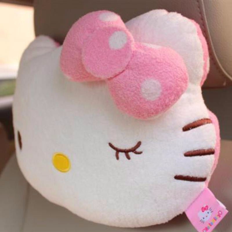 Gối kê cổ hình Hello Kitty dễ thương tiện dụng trên xe hơi