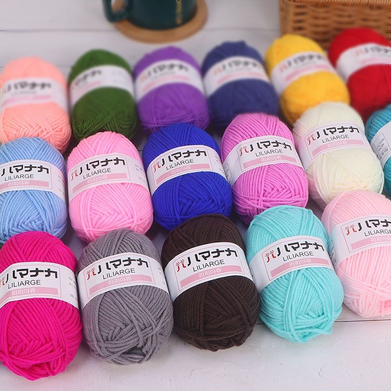 Len Milk Hàn 25g/Cuộn /Len Milk Nhí/ Cotton Sữa