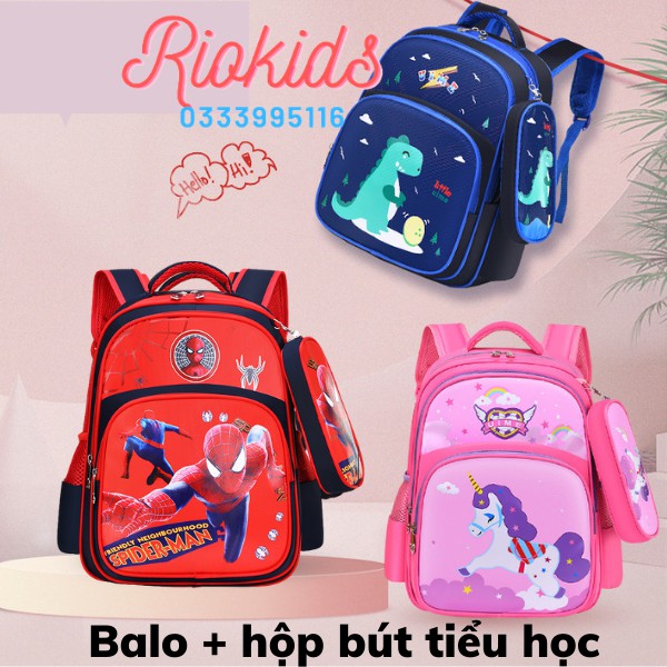 Balo Người Nhện,Elsa,Ngựa Pony, Khủng Long Cho Bé 6 - 10 Tuổi 💕 Freeship 💕 Balo Cặp Sách Tiểu Học Cấp 1