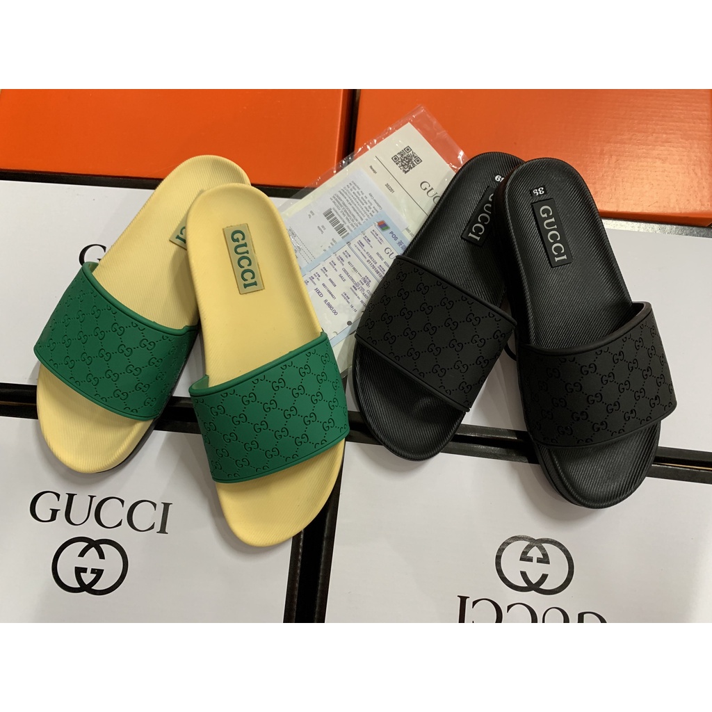 Dép Nam Gucci full box bill Thời Trang Nam Chất Liệu Cao Su Non Êm Bền Đẹp