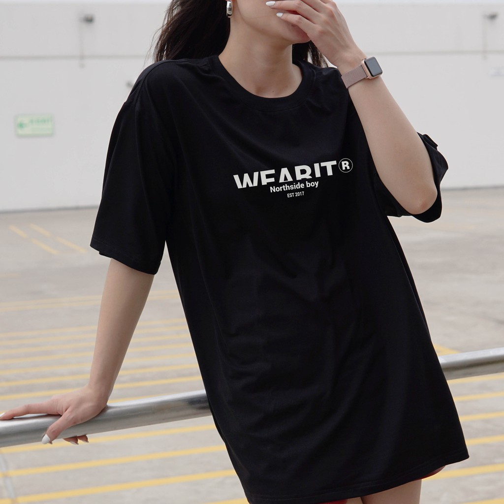 Áo thun tay lỡ WEARIT phông chất liệu cotton 100% áo thun form rộng kiểu dáng basic unisex - northside boy | BigBuy360 - bigbuy360.vn