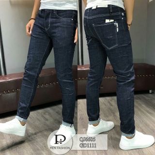 Quần jean nam Xanh Trơn Cao Cấp Quần Jean Nam Hàn Quốc Phong cách Two 05
