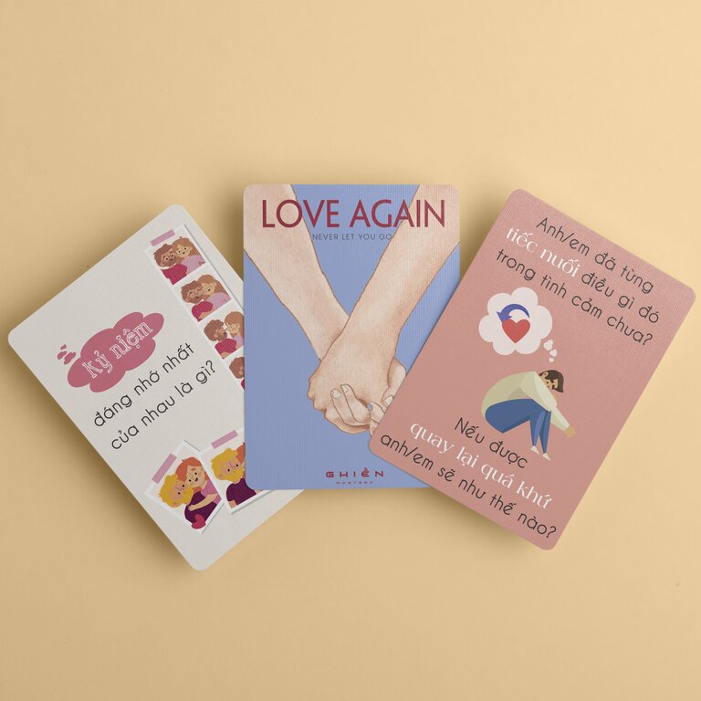 Bộ thẻ tình yêu thấu hiểu nhau LOVE AGAIN - giải quyết mâu thuẫn hàn gắn lại tình cảm cho cặp đôi | Ghiền Mystery