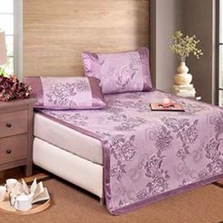 [Xả hàng] Chiếu lụa điều hòa 3D cao cấp tặng kèm 2 vỏ gối