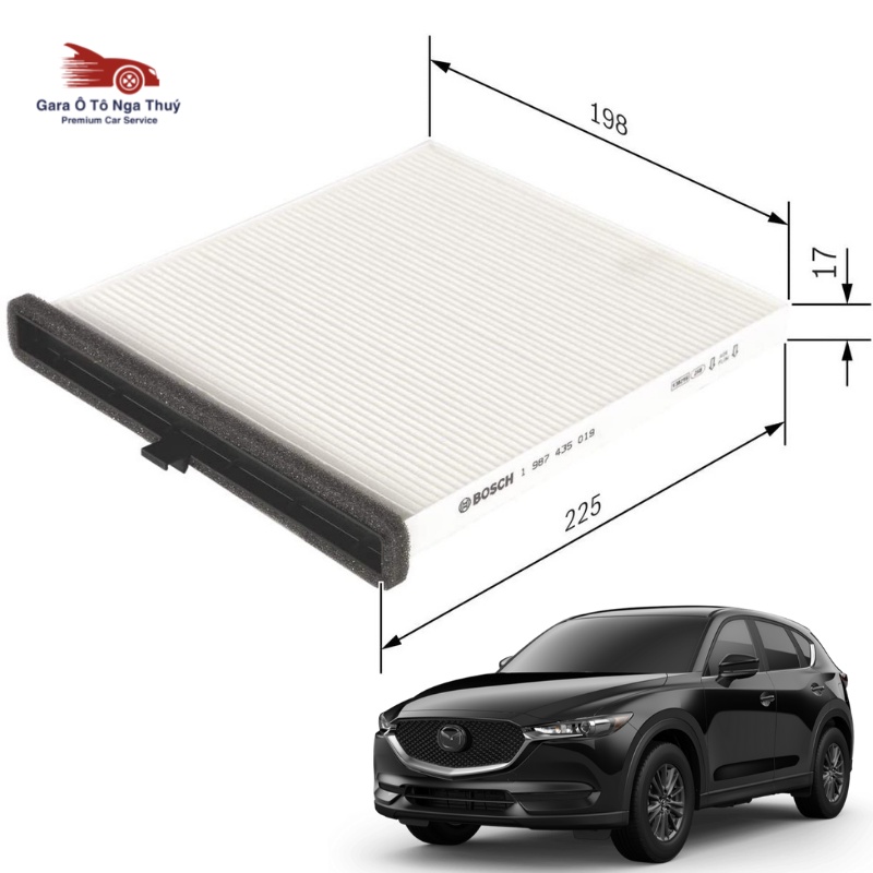 LỌC GIÓ ĐIỀU HÒA CHÍNH HÃNG BOSCH DÙNG CHO MAZDA 3/6/CX-5
