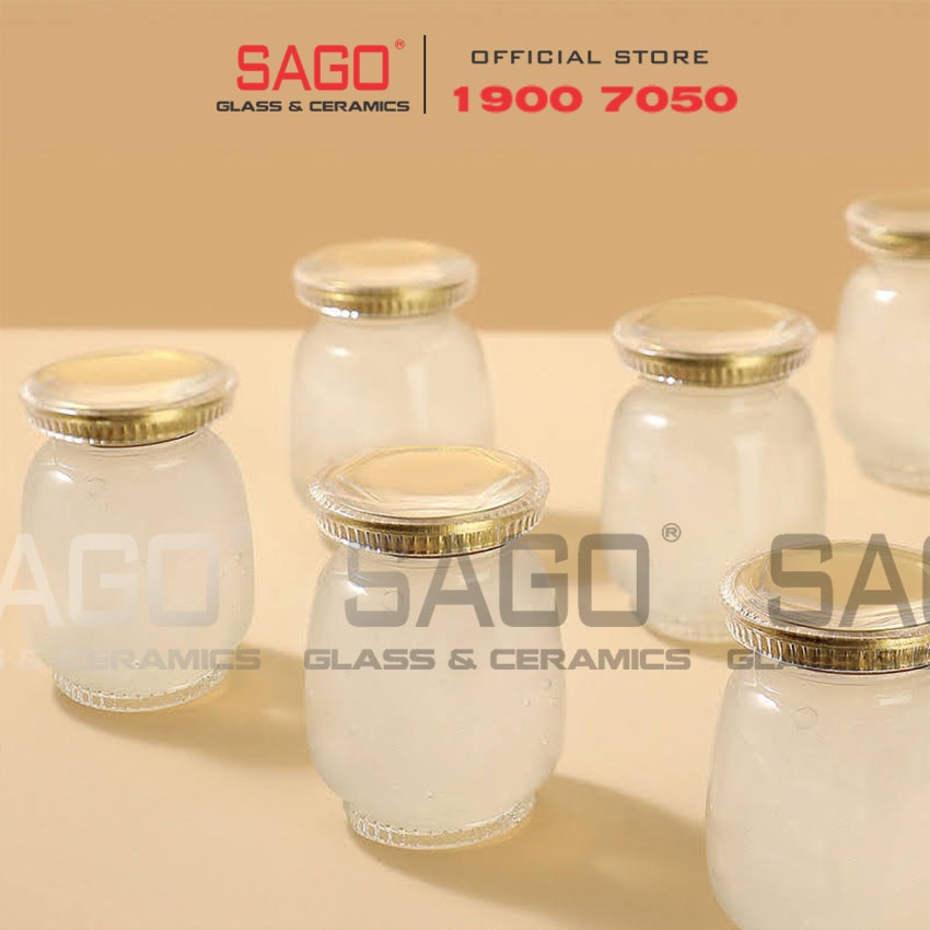 Hũ Thủy Tinh Jange 75ml ,100ml , 180ml Nắp Thiết | Hũ Đựng Yến , Chưng Yến Cao Cấp