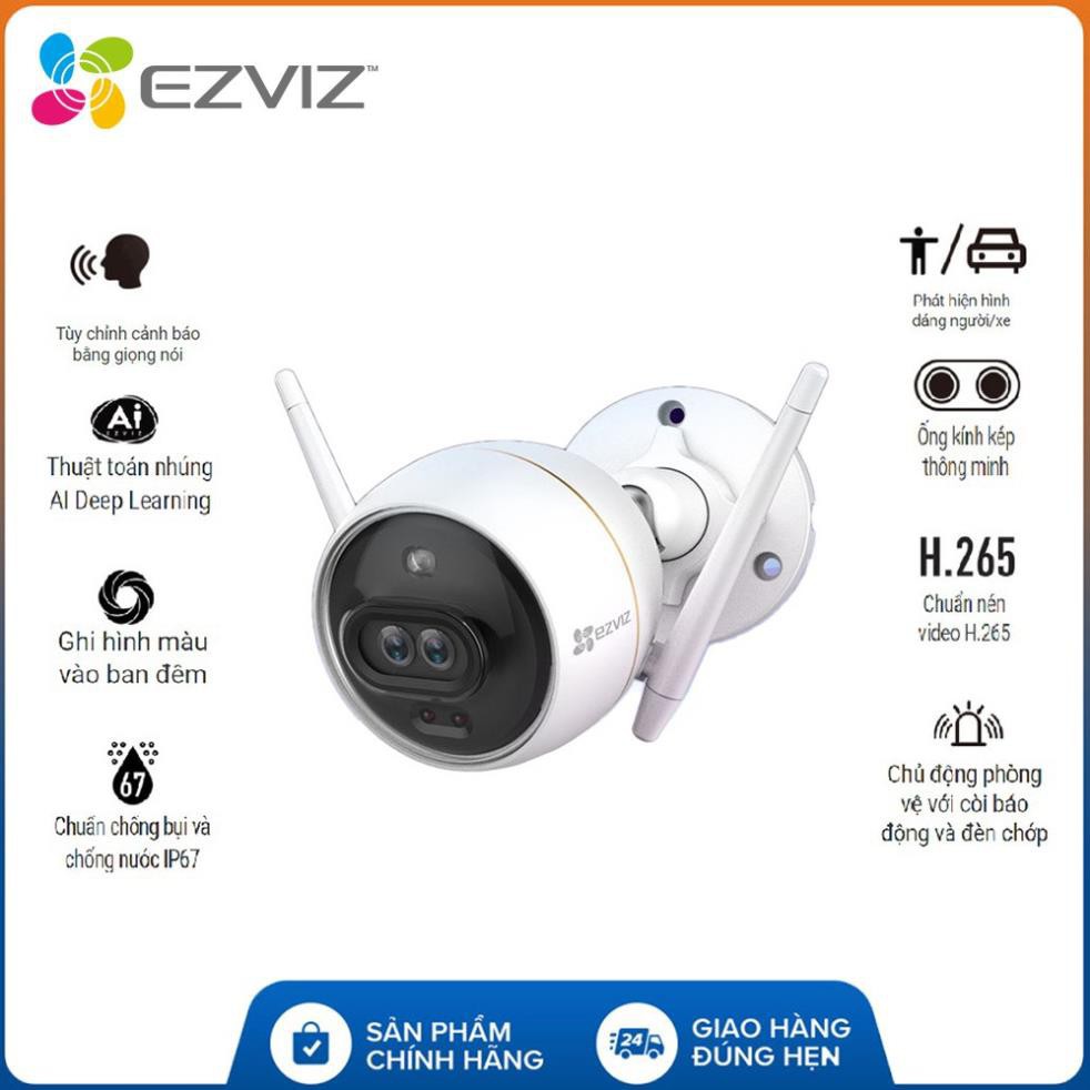 Camera IP Wifi Ngoài Trời Ezviz C3X Bản Mắt Kép Có Màu Ban Đêm Full HD 1080P - Hàng Chính Hãng