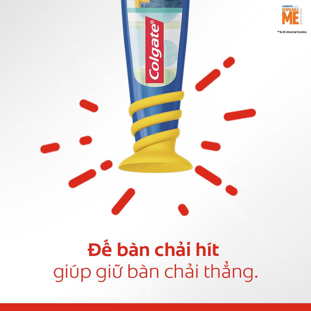 Bộ 2 Kem đánh răng Colgate Minion cho trẻ em hương dâu 80g
