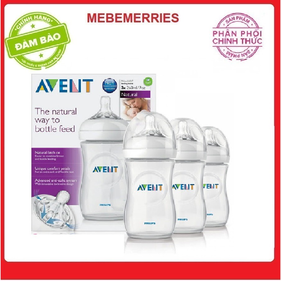 Bình sữa Philips Avent mô phỏng tự nhiên 60ml/125/330