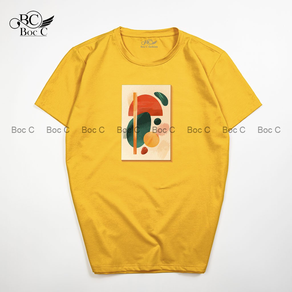 GIÁ SỐC Áo đôi nam nữ đẹp Bocc áo thun unisex ngắn tay không cổ cotton dày ấm in hình nghệ thuật - Z09 -