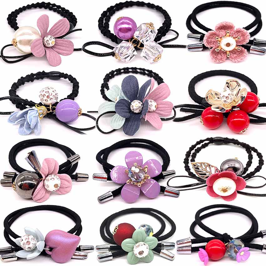 Dây buộc tóc nữ mẫu đẹp - Set 10 dây cột tóc dễ thương, bền đẹp - NASI Store