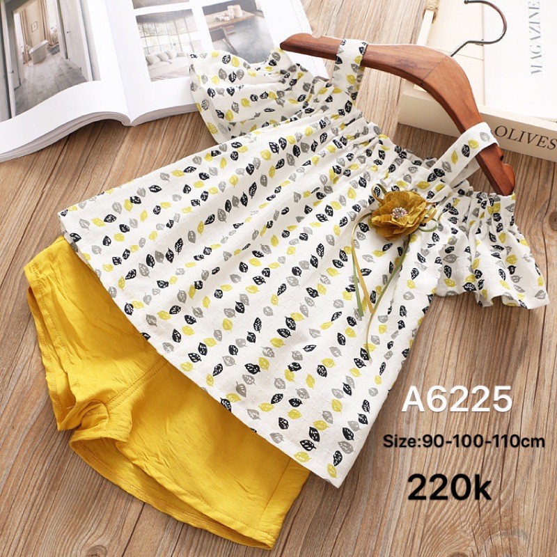 ( thanh lý HÀNG NEW ) Đồ bộ bé gái mặc nhà siêu mát ( hàng Quảng châu )