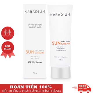 Kem chống nắng karadium snail repair sun cream spf 50+ pa+++