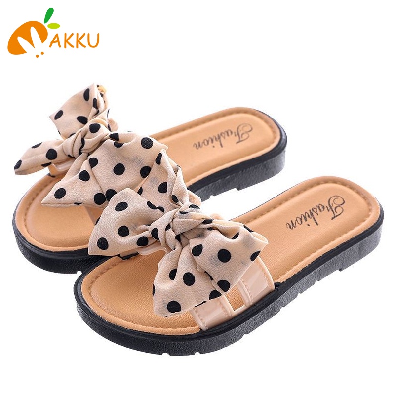 Dép Quai Nơ Đế Mềm Chống Trượt Cho Bé Gái