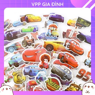 Nhãn Dán Sticker Trang Trí Hoạt Hình Thế Giới Xe Cars