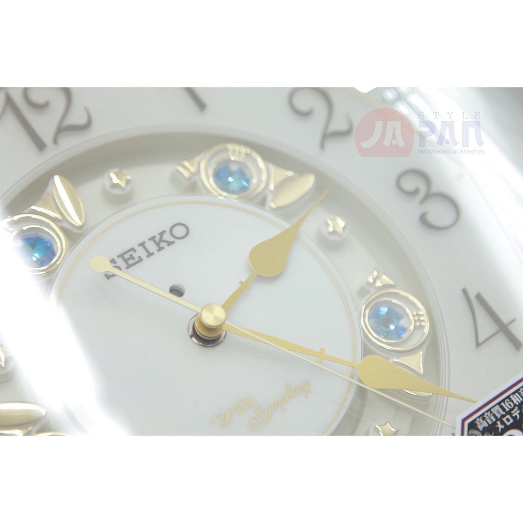 Đồng hồ treo tường Seiko RE576A nội địa Nhật | 39 giai điệu